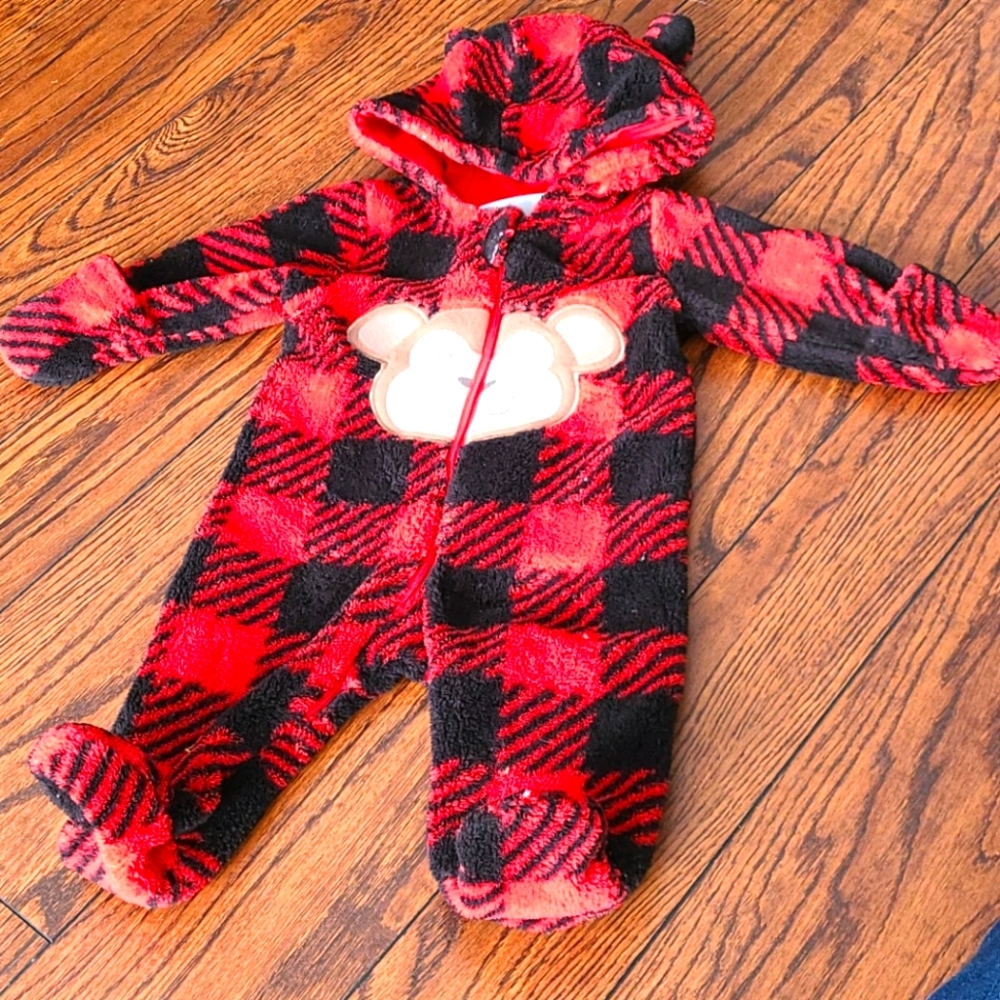 Baby winter fleece snowsuit
